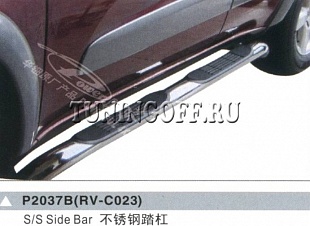 Подножки боковые P2037B(RV-C023) TOYOTA RAV4 (00-05)