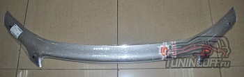 Дефлектор капота (шелкография серебро) TOYOTA LAND CRUISER PRADO 150 (2011-2013)