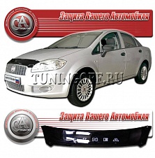 Дефлектор капота (черный) FIAT LINEA (2007-)