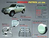 Хромированные накладки кузова FS-PATROL NISSAN SAFARI / PATROL (2001-)