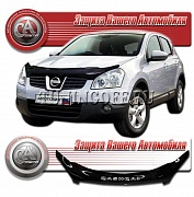 Дефлектор капота (прозрачный) NISSAN QASHQAI (07-)