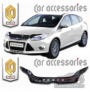 Дефлектор капота (черный) FORD FOCUS 3 (2011-) универсал