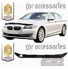 Дефлектор капота (серый) BMW 5Series (2010-)