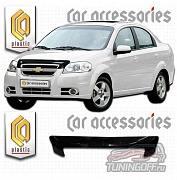 Дефлектор капота (серый) CHEVROLET AVEO (06-)