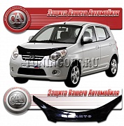 Дефлектор капота (черный) KIA PICANTO (2007-)