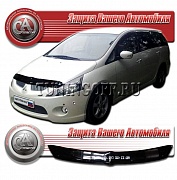 Дефлектор капота (черный) MITSUBISHI GRANDIS / SPORT (2005)
