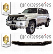 Дефлектор капота (серый) NISSAN SAFARI / PATROL Y61 (05-)