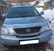 Дефлектор капота (шелкография серебро) LEXUS RX400h
