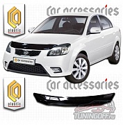 Дефлектор капота (серый) KIA RIO (2005-2010)