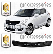 Дефлектор капота (прозрачный) SUZUKI SWIFT (2010-)