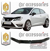Дефлектор капота (серый) SEAT IBIZA (2012-)