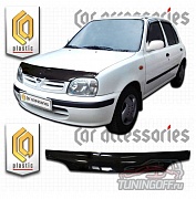 Дефлектор капота (прозрачный) NISSAN MARCH / MICRA (1999-2001)