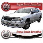 Дефлектор капота (черный) NISSAN AVENIR / EXPERT W11 (98-03)
