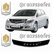 Дефлектор капота (черный) HONDA CIVIC (2006-)