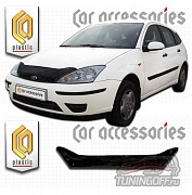 Дефлектор капота (серый) FORD FOCUS (00-04)