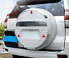 Хромированные накладки на колпак TOYOTA LAND CRUISER PRADO 150