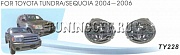 Противотуманные фары в бампер (Туманки) TOYOTA SEQUOIA (2004-2006)