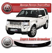 Дефлектор капота (прозрачный) LAND ROVER DISCOVERY 4