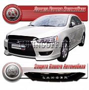 Дефлектор капота (серый) MITSUBISHI LANCER (07-)