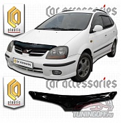 Дефлектор капота (Серый) NISSAN TINO / ALMERA (98-03)