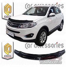 Дефлектор капота (cерый) CHERY TIGGO 5 (2014-)