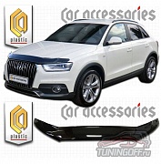 Дефлектор капота (Прозрачный) AUDI Q3 (2011-)