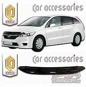 Дефлектор капота (черный) HONDA STREAM (2007-)