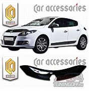 Дефлектор капота (черный) RENAULT MEGANE (2008-)