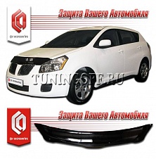 Дефлектор капота (черный) PONTIAC VIBE (2008-2010)