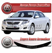 Дефлектор капота (черный) TOYOTA COROLLA (08 -)