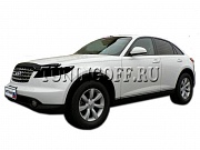 Очки на фары (черные)  INFINITI FX35