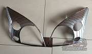 Хромированные накладки на фары LAND CRUISER PRADO 120