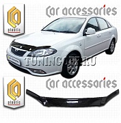 Дефлектор капота (черный) DAEWOO GENTRA (2013-)
