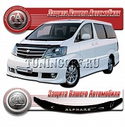 Дефлектор капоты (серый) TOYOTA ALPHARD (2002-)