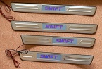 Накладки на пороги с подсветкой SUZUKI SWIFT
