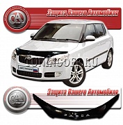 Дефлектор капота (серый) SKODA FABIA (07-) Hatchback
