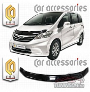 Дефлектор капота (серый) HONDA FREED (2008-2011)