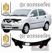 Дефлектор капота (серый) CHERY QQ