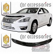 Дефлектор капота (черный) NISSAN TEANA (2014-)