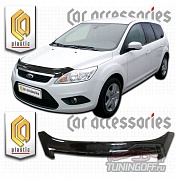 Дефлектор капота (прозрачный) FORD FOCUS универсал (08-)