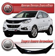 Дефлектор капота (черный) HYUNDAI TUCSON (2008-)