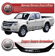 Дефлектор капота (черный) FORD RANGER (2009-)