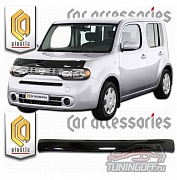 Дефлектор капота (черный) NISSAN CUBE (2009-2012)