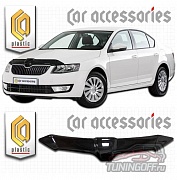 Дефлектор капота (черный) SKODA OCTAVIA (2013-)