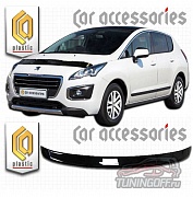 Дефлектор капота (черный) PEUGEOT 3008 (2012-)