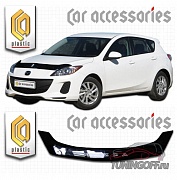 Дефлектор капота (черный) MAZDA 3 / AXELA хэтчбэк (2010-)