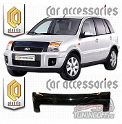 Дефлектор капота (черный) FORD FUSION (05-)