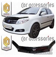 Дефлектор капота (черный) GEELY MK CROSS (2011-)