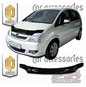 Дефлектор капота (черный) OPEL MERIVA (04-06)