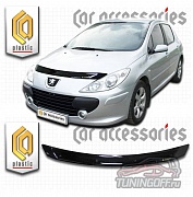 Дефлектор капота (серый) PEUGEOT 307 (2005-2008)